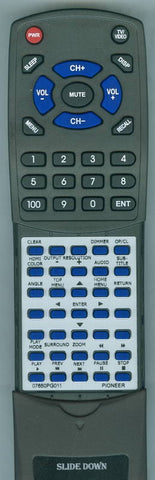 PIONEER 07650PG011 Replacement Remote