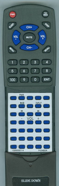PIONEER 1023-0000114 Replacement Remote