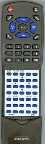 ZENITH 12423306 Replacement Remote