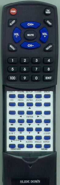 INSIGNIA 1-3000-A010-0000 Replacement Remote