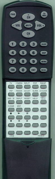 PROSCAN 216198 Replacement Remote
