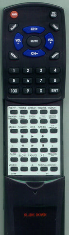 PANASONIC VSQS11907 Replacement Remote