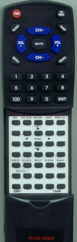 TOSHIBA TW40F80 Replacement Remote