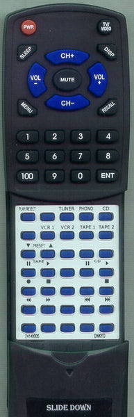 ONKYO 24140005 Replacement Remote