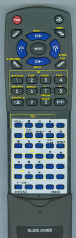 ONKYO CS209 Replacement Remote