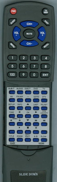 INSIGNIA 32-24255 Replacement Remote