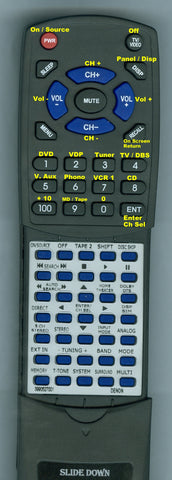 DENON RT3990527001 Replacement Remote