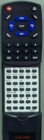 AUDIOVOX 136B3469 Replacement Remote