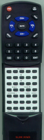 IN FOCUS 590037900 SIMPLE RMT Replacement Remote
