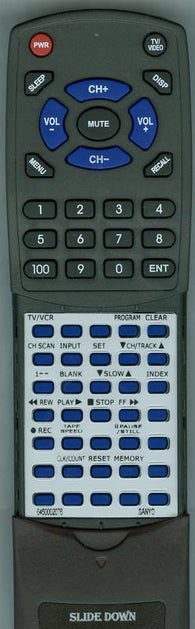 SANYO 645 000 2076 Replacement Remote