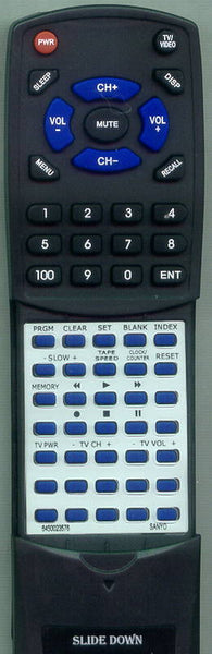 SANYO 645 002 3576 Replacement Remote