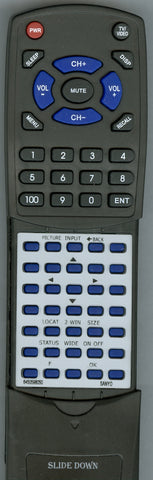 SANYO 6450598050 Replacement Remote