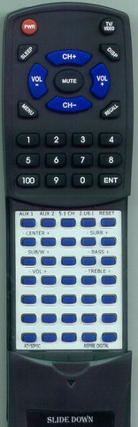 ASPIRE-DIGITAL- RTAD150PSC Replacement Remote