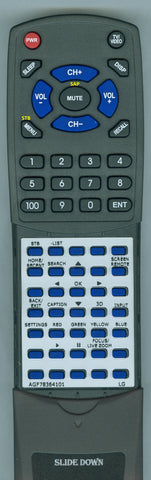 LG--INSERT UH6330 series Replacement Remote