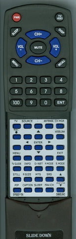 SAMSUNG HLS5679W Replacement Remote
