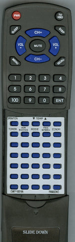 PANASONIC CW6711A90018C Replacement Remote