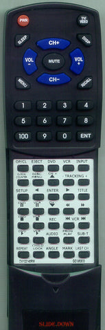 GO VIDEO RTDV102140RM Replacement Remote