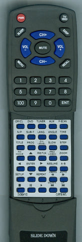 CURTIS INTERNATIONAL RTDVD6041V2 Replacement Remote