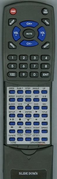 CURTIS INTERNATIONAL DVD7600 CURTIS INT Replacement Remote