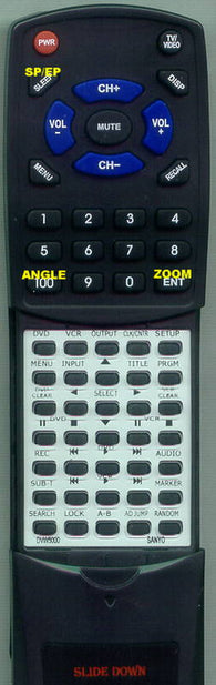 SANYOINSERT DVW5000 Replacement Remote