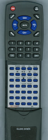 GPX HM3817DT SILVER Replacement Remote