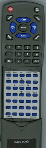 LCD DIGITAL LCD84ATSC Replacement Remote