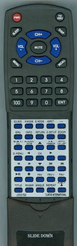 CURTIS 9D RCA Replacement Remote