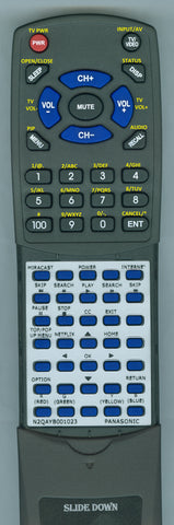 PANASONIC--INSER RTN2QAYB001023 Replacement Remote