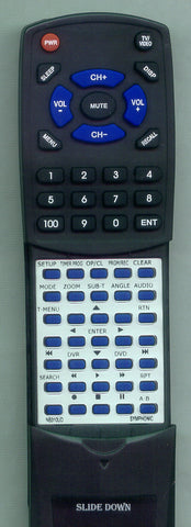 SYMPHONIC- SR90VE Replacement Remote