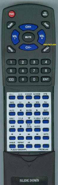 PROSCAN--INSERT PLEDV1945A-H-PL Replacement Remote