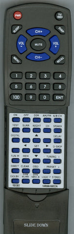 HARMAN KARDON RTRB30B00 Replacement Remote