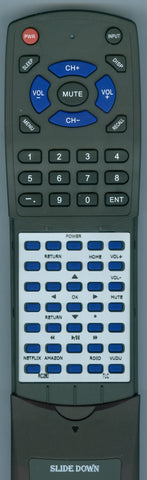 TCL- 28S3750 32S3750 32S800 32S850 32S3850 40FS3750 40FS3800 40FS3850 48FS3750 50FS3750 50FS3800 50FS3850 55FS3850 Replacement Remote
