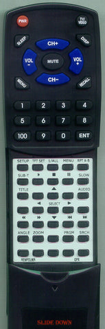GPX REM-PDL805 Replacement Remote