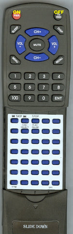 GPX RTS7796 Replacement Remote