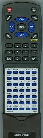 SEIKI--INSERT SE40FY27 Replacement Remote
