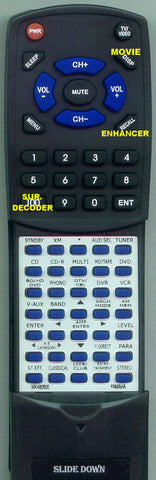 YAMAHA--INSERT RAV367 Replacement Remote