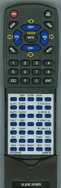CHRISTIEINSERT WU12K-M Replacement Remote