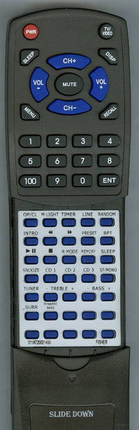 FISHER SLIM2000 Replacement Remote