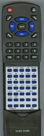 FISHER SLIM2000 Replacement Remote