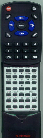 PIONEER PDP42A3HD Replacement Remote