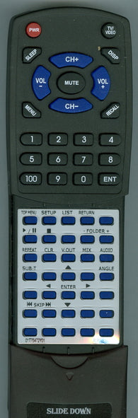 ALPINE DVE5207 Replacement Remote