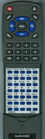 POLAROID TDAC-02212 Replacement Remote