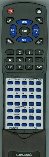 TEAC 02170SR70I1700 Replacement Remote
