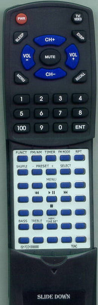 TEAC CDX10I Replacement Remote