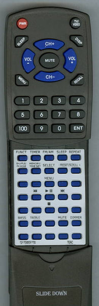 TEAC MCDX50I Replacement Remote