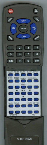 TEAC RT0217DX50I1700 Replacement Remote