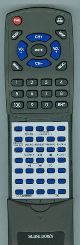 TEAC RT0217EXM5M00000 Replacement Remote