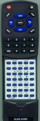 TEAC RT0217SL0000000 Replacement Remote