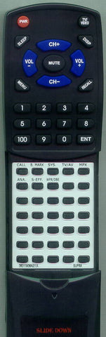 SUPRA RT06011W36A211X Replacement Remote