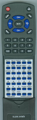 HARMANKARDON BDS300 Replacement Remote